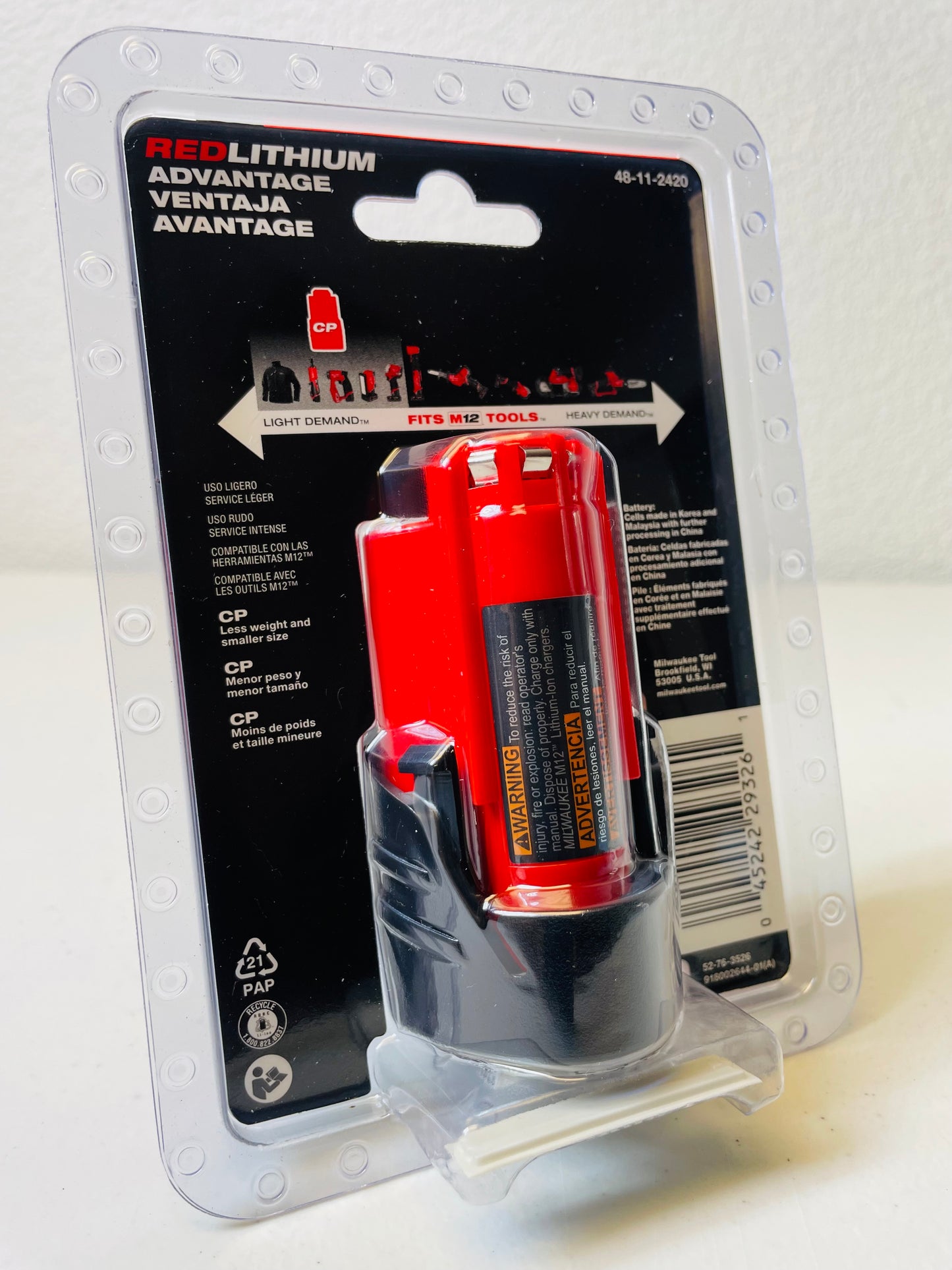 Milwaukee M12 Red Lithium CP2.0 Battery